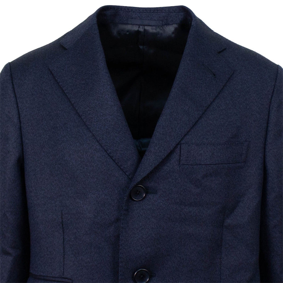 Doriani By Caruso Wool Blend Topcoat - Blue