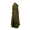 Double Breasted Trench Coat - Olive Green