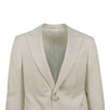 ERMENEGILDO ZEGNA SU MISURA Wool One Button Tuxedo - Ivory