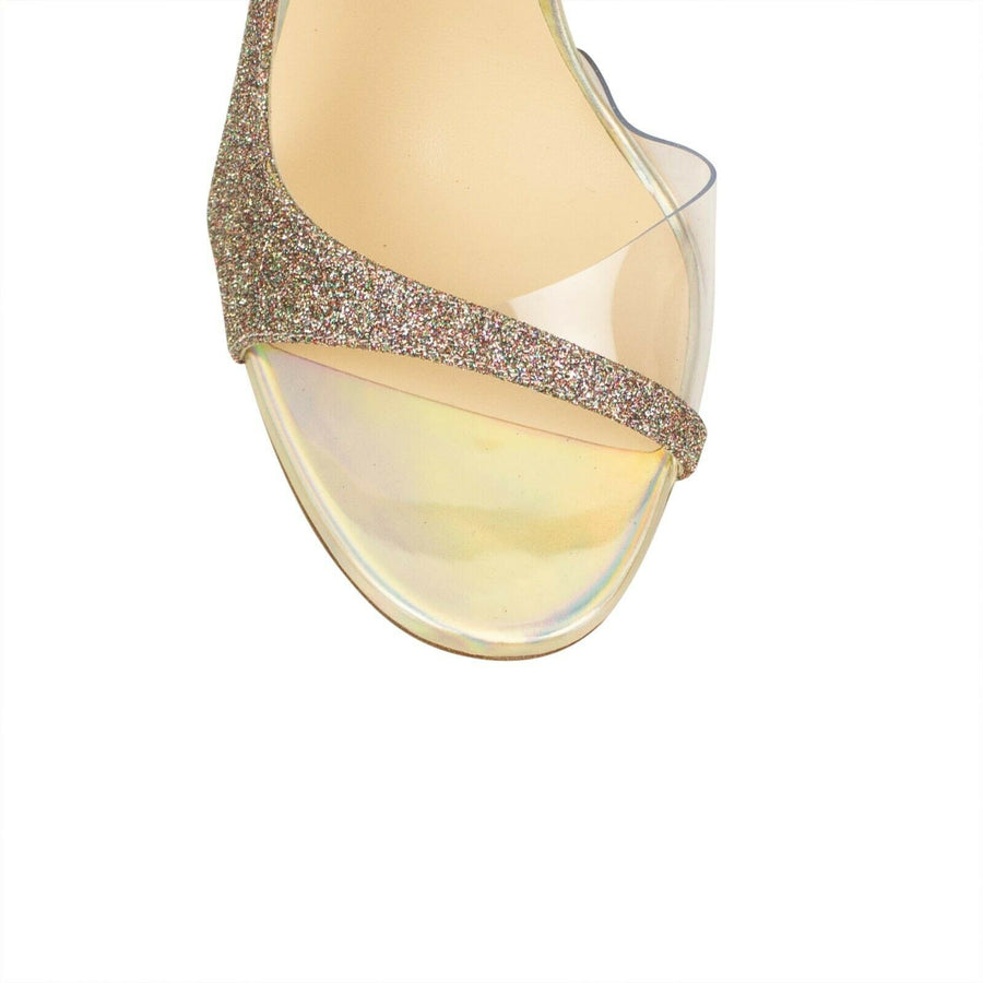 PVC 'Optisling' Heels - Gold Glitter
