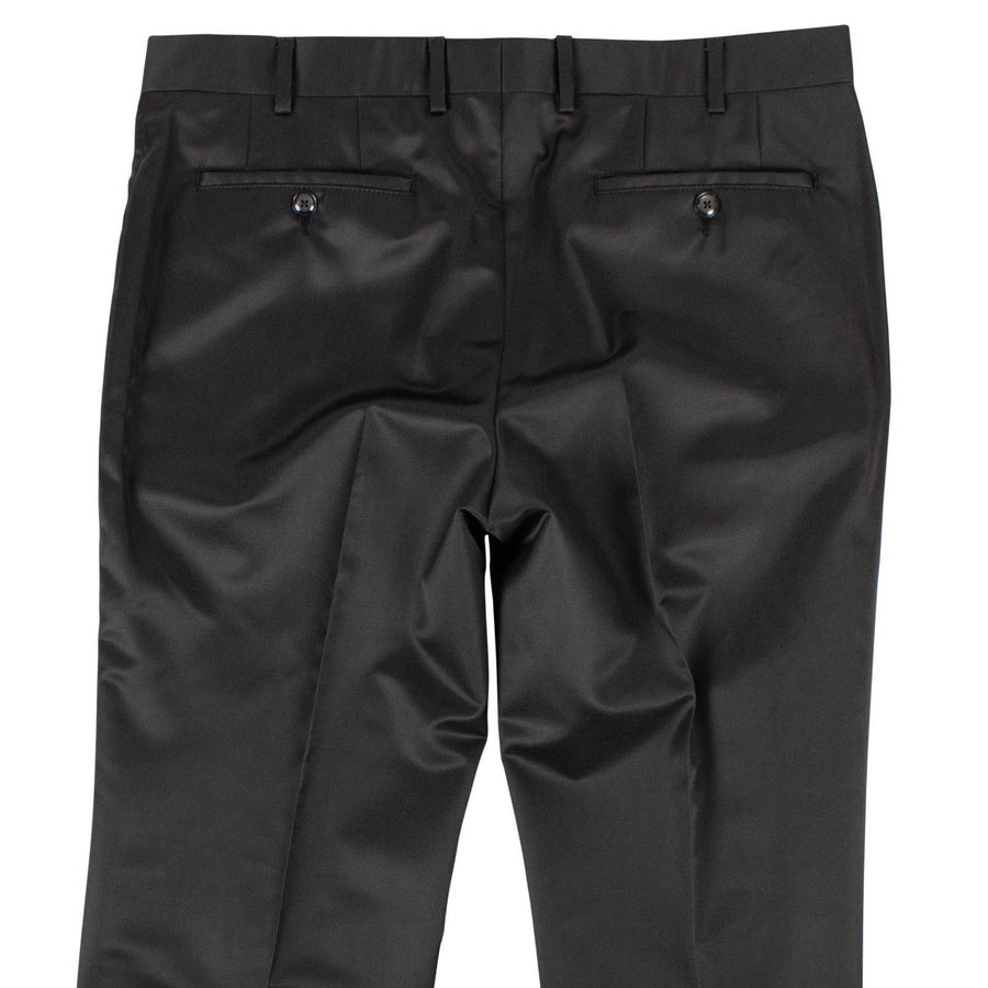 Black Wool Blend Dress Pants