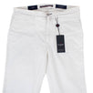 White Cotton Blend Pants