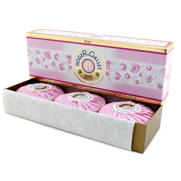 Rose Perfumed Soap Coffret - 3x100g/3.5oz