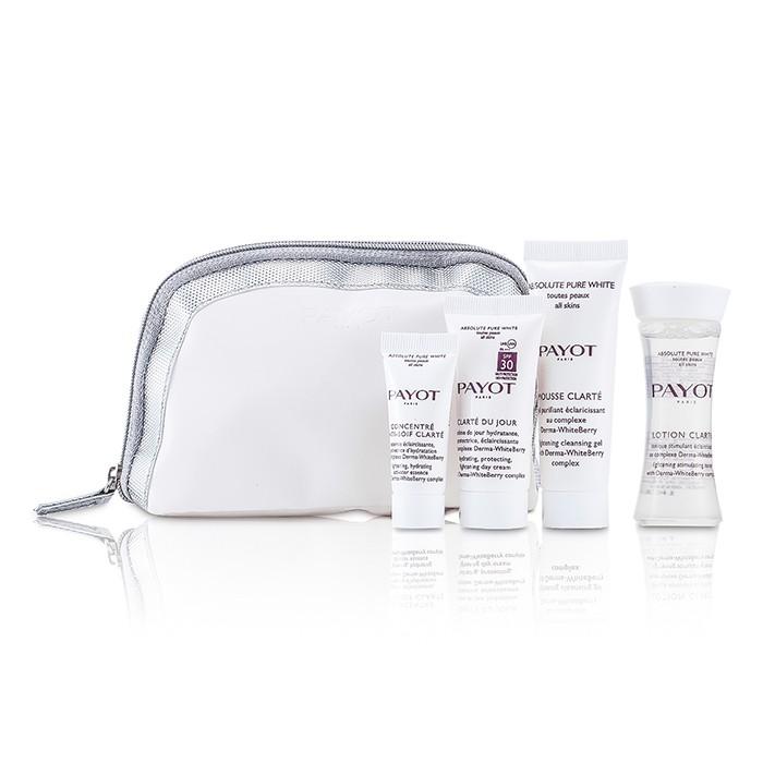 Absolute Pure White Kit: Lotion 30ml +  Mousse Clarte 25ml + Clarte Du Jour 15ml + Concentre Anti-soif Clarte 10ml - 4pcs