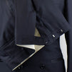 Cashmere Satin Lapels Double Breasted Tuxedo Suit - Blue