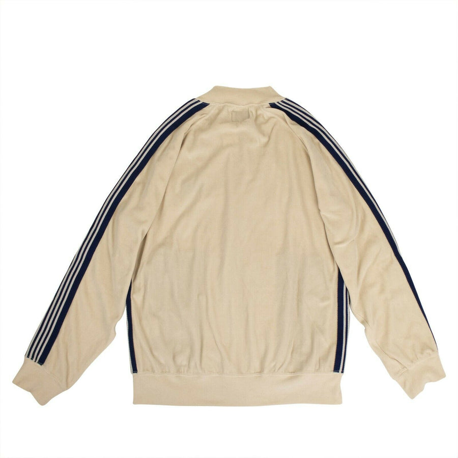 Velour Side Striped Track Jacket - Beige