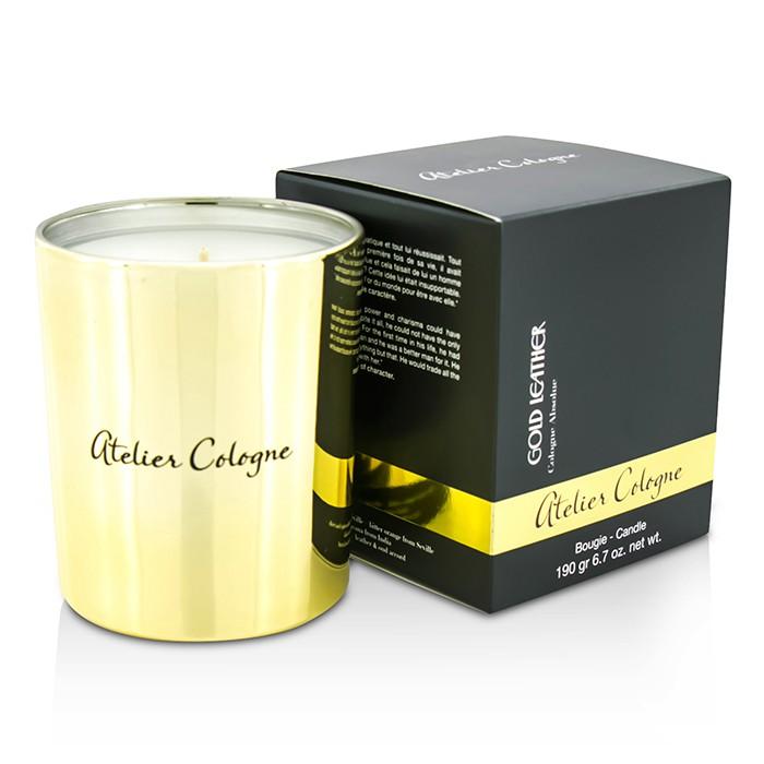 Bougie Candle - Gold Leather - 190g/6.7oz