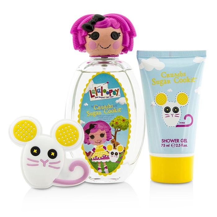Crumbs Sugar Cookie Cute Coffret: Eau De Toilette Spray 100ml/3.4oz + Shower Gel 75ml/2.5oz + French Barrette - 3pcs