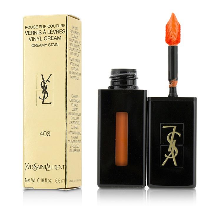 Rouge Pur Couture Vernis A Levres Vinyl Cream Creamy Stain - # 408 Corail Neo-pop - 5.5ml/0.18oz