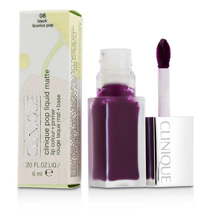 Pop Liquid Matte Lip Colour + Primer - # 08 Black Licorice Pop - 6ml/0.2oz