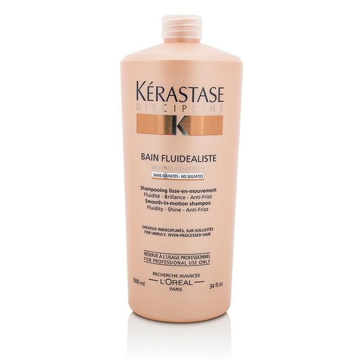 Discipline Bain Fluidealiste Smooth-in-motion Sulfate Free Shampoo - For Unruly, Over-processed Hair - 1000ml/34oz