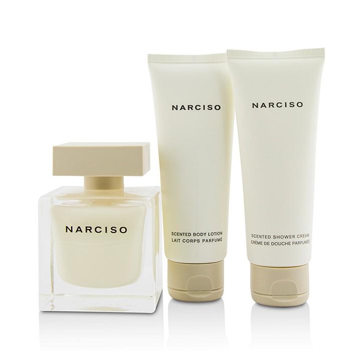 Narciso Coffret: Eau De Parfum Spray 90ml/3oz + Body Lotion 75ml/2.5oz + Shower Cream 75ml/2.5oz - 3pcs