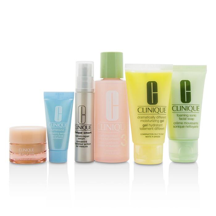 Travel Set: Facial Soap 30ml+lotion 3 60ml+ddmg 30ml+smart Serum 10ml+turnaround Serum 7ml+all About Eyes 7ml+bag - 6pcs+1bag