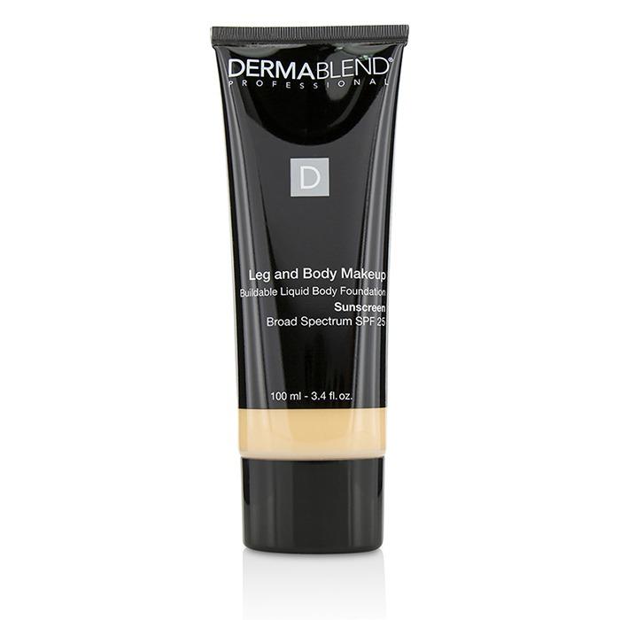 Leg And Body Make Up Buildable Liquid Body Foundation Sunscreen Broad Spectrum Spf 25 - #fair Ivory 10n - 100ml/3.4oz