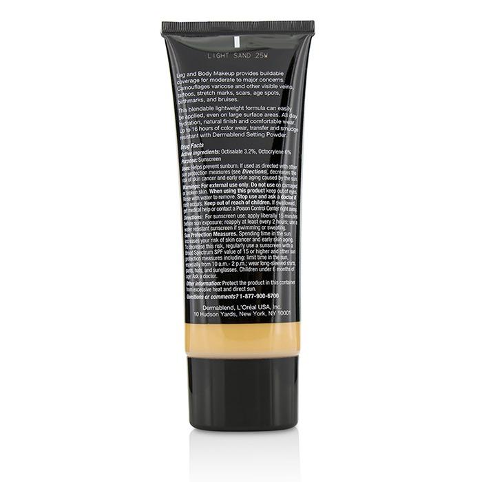 Leg And Body Make Up Buildable Liquid Body Foundation Sunscreen Broad Spectrum Spf 25 - #light Sand 25w - 100ml/3.4oz