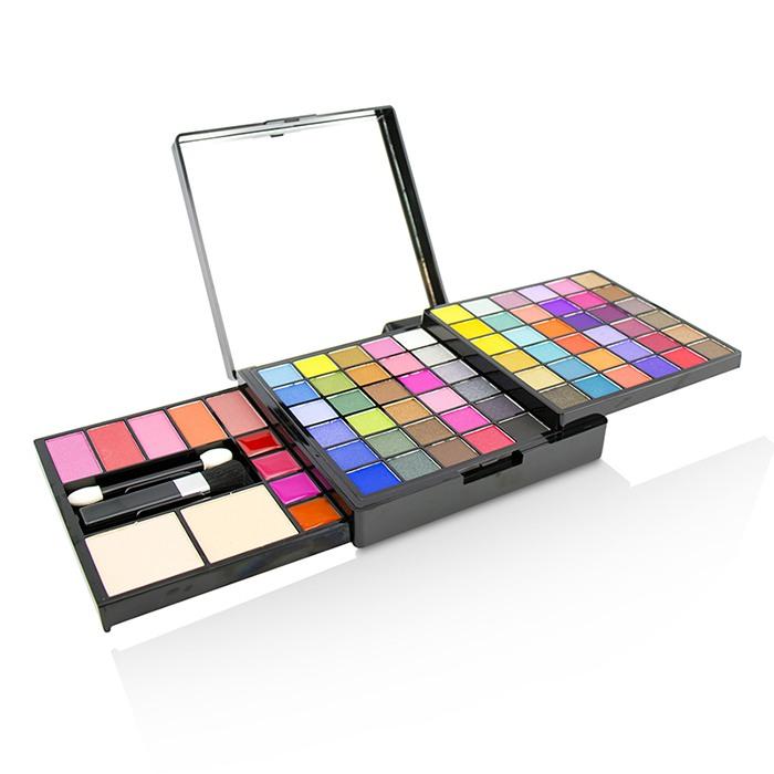 Makeup Kit Deluxe G2363 (66x Eyeshadow, 5x Blusher, 2x Pressed Powder, 4x Lipgloss, 3x Applicator) - -
