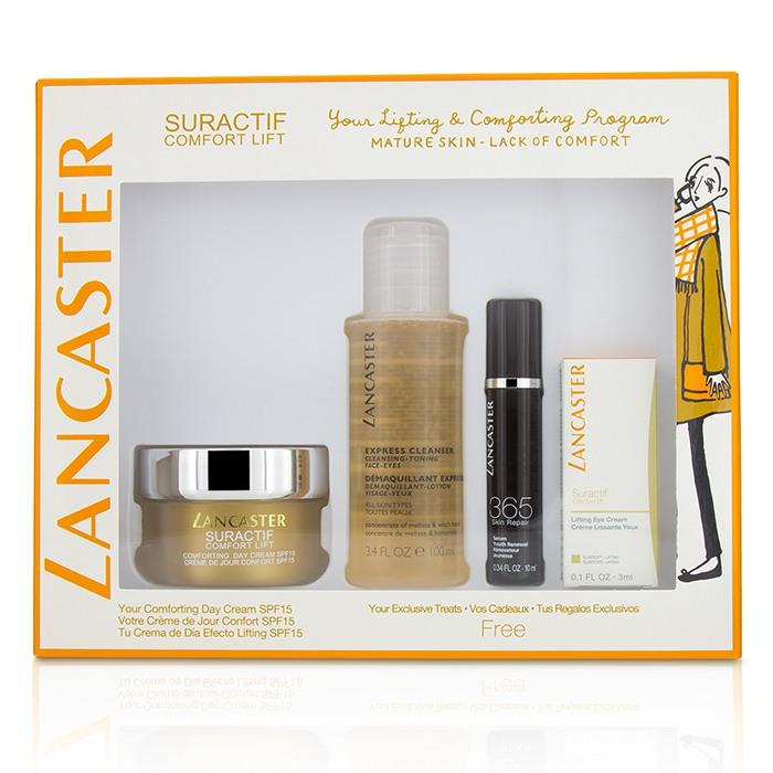 Suractif Comfort Lift Set: Comforting Day Cream 50ml+ Serum Youth Renewal 10ml+ Lifting Eye Cream 3ml+ Express Cleanser 100ml - 4pcs
