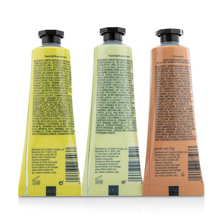 Botanicals Hand Therapy Set (1x Citron, Honey & Coriander, 1x Pomegranate, Argan & Grapeseed, 1x Avocado, Olive & Basil) - 3x25g/0.9oz