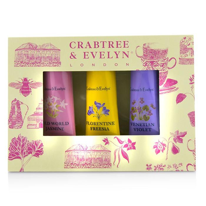 Heritage Hand Therapy Set (1x Old World Jasmine, 1x Florentine Freesia, 1x Venitian Violet) - 3x25g/0.9oz