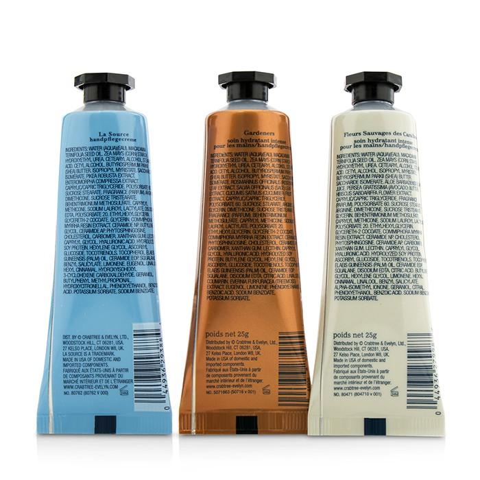 Bestsellers Hand Therapy Set (1x Caribbean Island Wild Flowers, 1x Gardeners, 1x La Source) - 3x25g/0.9oz