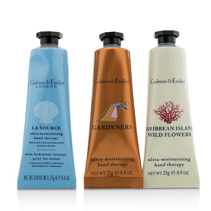 Bestsellers Hand Therapy Set (1x Caribbean Island Wild Flowers, 1x Gardeners, 1x La Source) - 3x25g/0.9oz