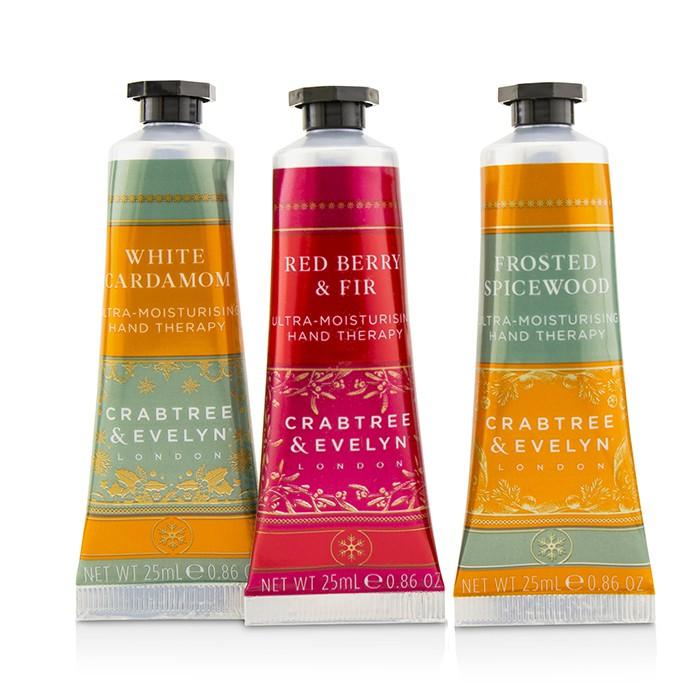 Festive Winter Hand Trio (1x Frosted Spicewood, 1x White Cardamom, 1x Red Berry & Fir) - 3x25ml/0.86oz