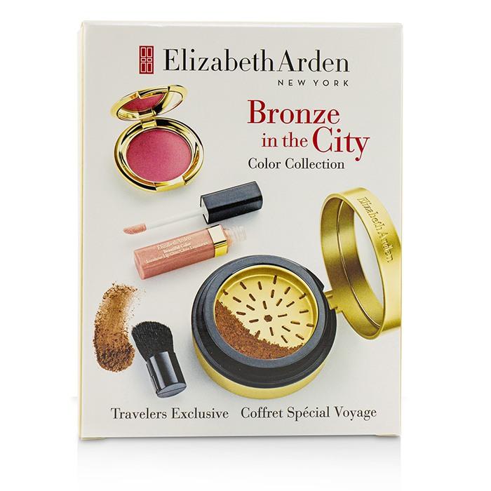 Bronze In The City Color Collection (1 X Bronzing Powder, 1 X Blush, 1 X Lip Gloss, 1 X Brush) - 4pcs