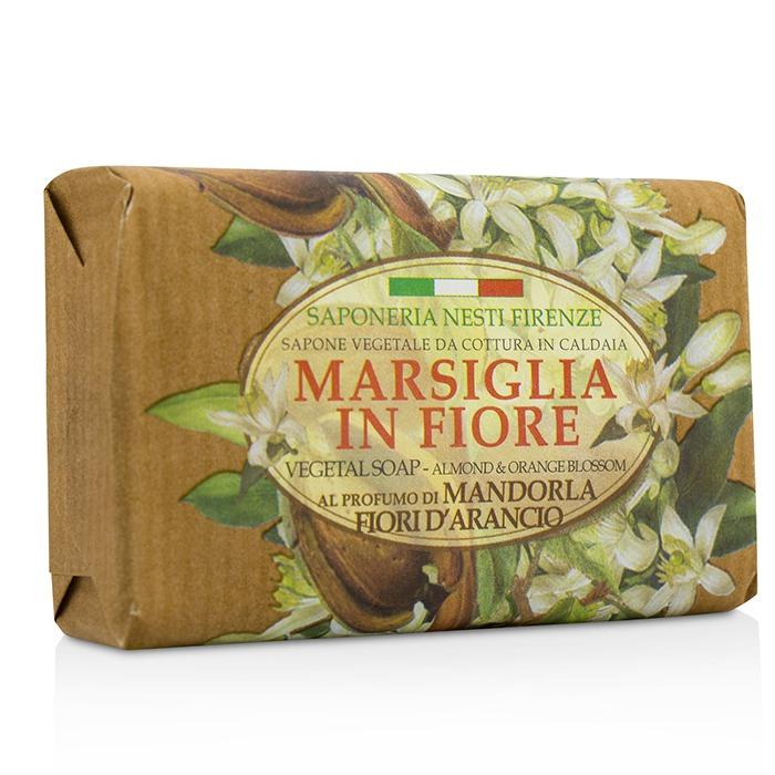 Marsiglia In Fiore Vegetal Soap - Almond & Orange Bloosom - 125g/4.3oz