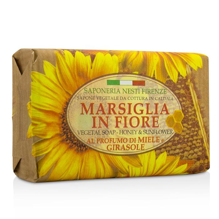 Marsiglia In Fiore Vegetal Soap - Honey & Sunflower - 125g/4.3oz