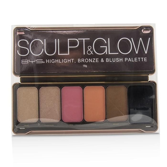 Sculpt & Glow Palette (highlight, Bronze & Blush) - 18g/0.6oz