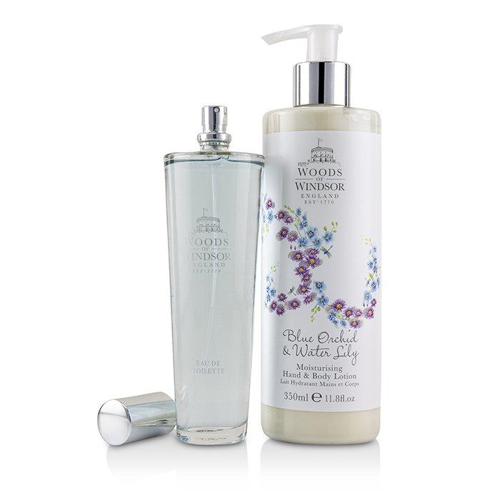 Blue Orchid & Water Lily Coffret: Eau De Toilette Spray 100ml/3.3oz + Moisturising Hand & Body Lotion 350ml/11.8oz - 2pcs