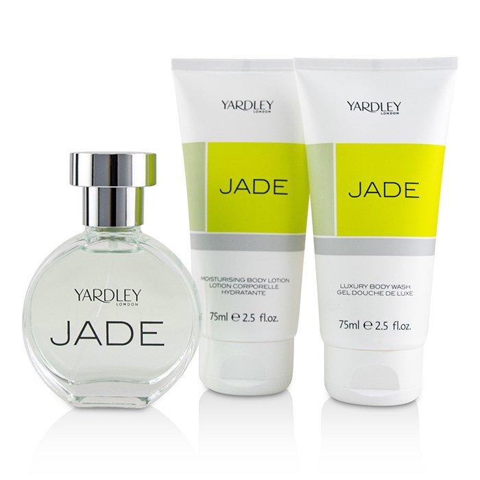 Jade Coffret: Eau De Toilette Spray 50ml/1.7oz + Luxury Body Wash 75ml/2.5oz + Moisturising Body Lotion 75ml/2.5oz - 3pcs