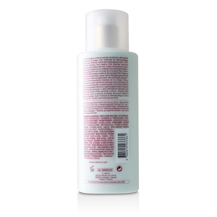 Anti-pollution Cleansing Milk With Alpine Herbs, Maringa - Normal Or Dry Skin - 400ml/14oz