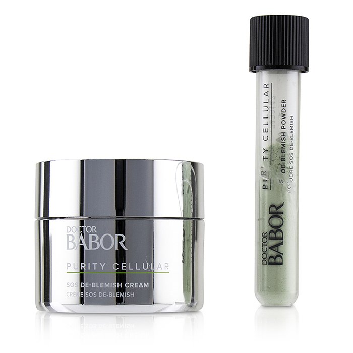 Doctor Babor Purity Cellular Sos De-blemish Kit: De-blemish Cream 50ml/1.7oz + De-blemish Powder 5g/0.16oz - 2pcs