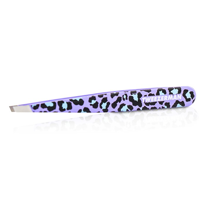 Slant Tweezer (pattern Prints) - Animal Print/ Purple Leopard - -