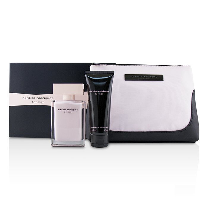 For Her Coffret: Eau De Parfum Spray 50ml/1.6oz + Her Body Lotion 75ml/2.5oz + Pouch - 2pcs+1Pouch