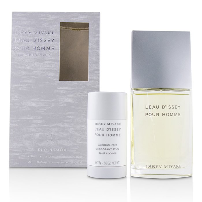 L'eau D'issey Pour Homme Coffret: Eau De Toilette Fraiche Spray 100ml/3.3oz + Deodorant Stick 75g/2.6oz - 2pcs