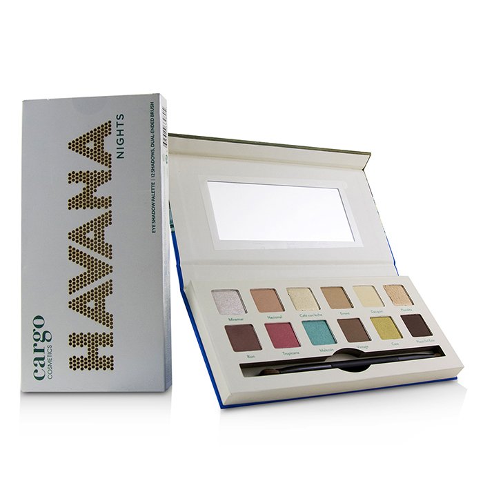 Havana Nights Eye Shadow Palette (12x Eyeshadow, 1x Dual End Brush) - 12x0.8g/0.03oz