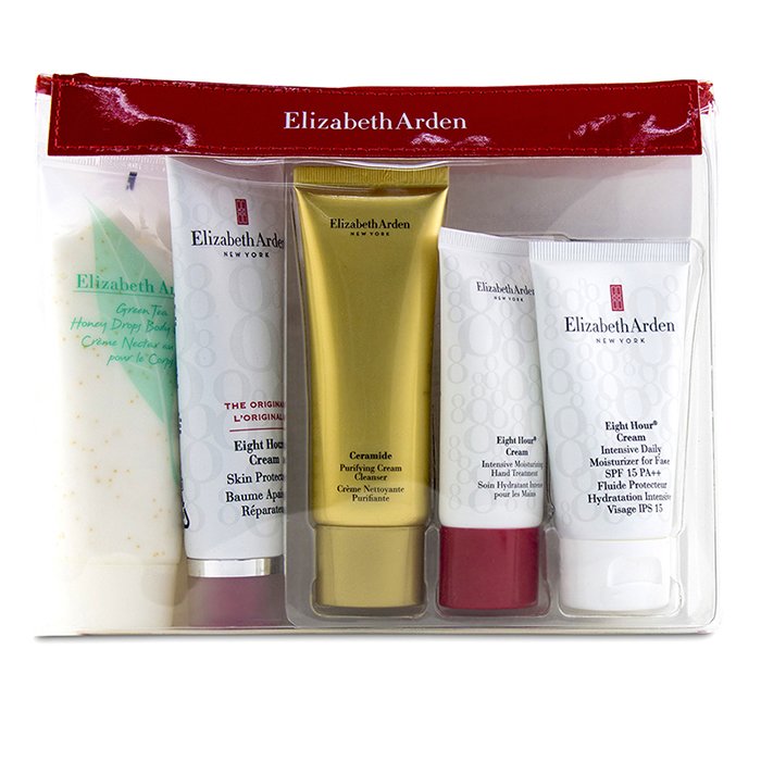Daily Beauty Essentials Set: Purifying Cream Cleanser+ Eight Hour Cream+ Eight Hour Cream Spf 15+ Ei - 5pcs