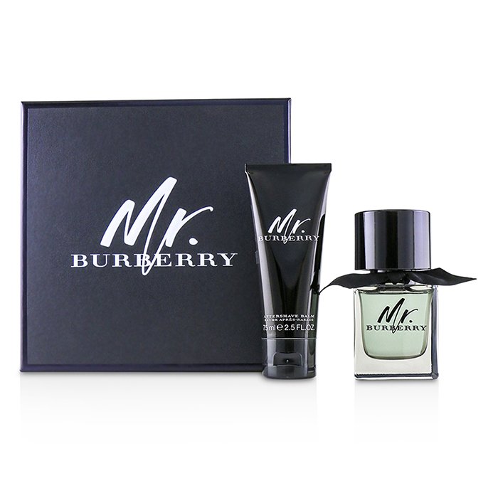 Mr. Burberry Coffret: Eau De Toilette Spray 50ml/1.6oz + After Shave Balm 75ml/2.5oz - 2pcs