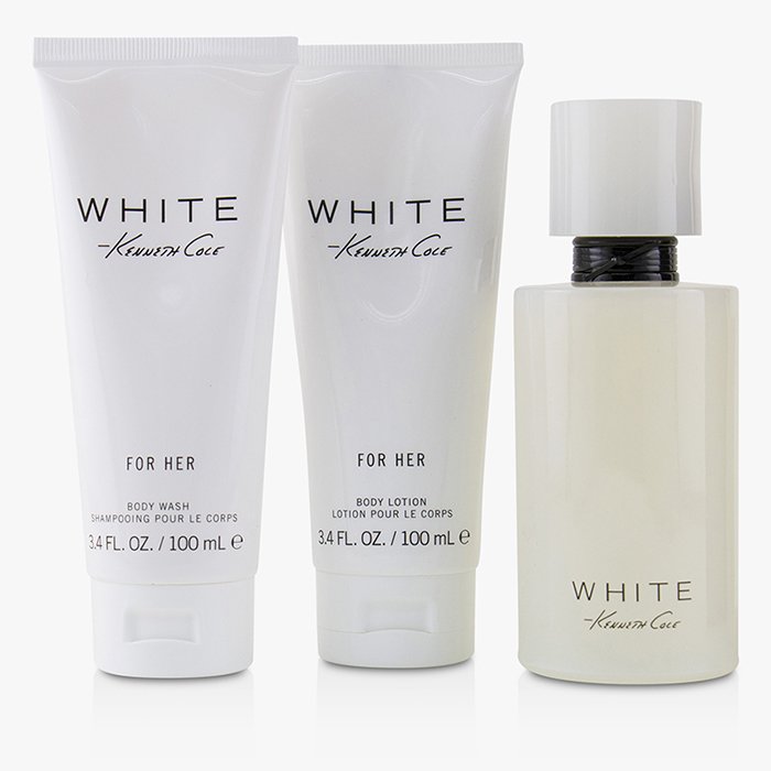 White Coffret: Eau De Parfum Spray 100ml/3.4oz + Body Lotion 100ml/3.4oz + Bath & Shower Gel 100ml/3.4oz - 3pcs