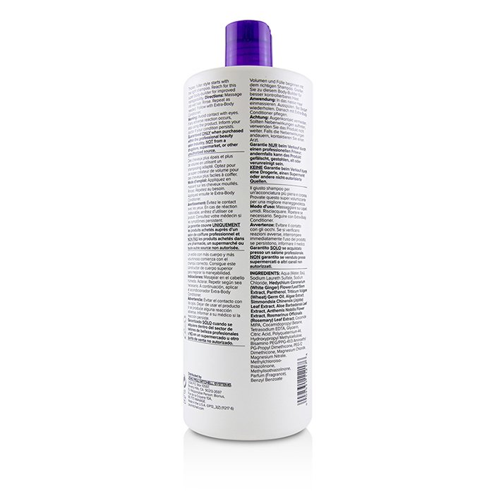 Extra-body Shampoo (thickens - Volumizes) - 1000ml/33.8oz