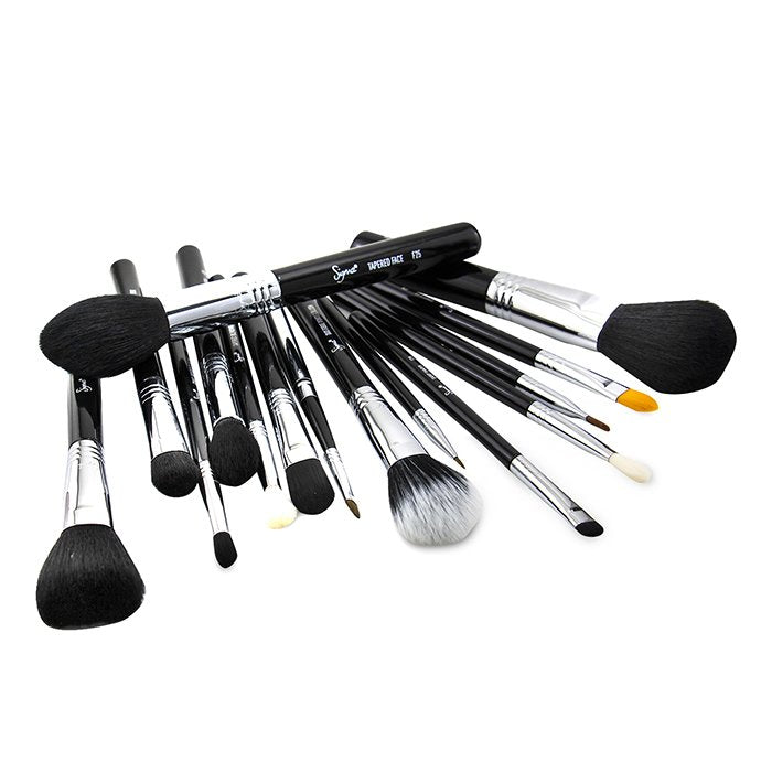 Premium Kit Professional Brush Collection - # Black - 15pcs