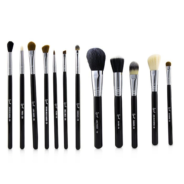 Essential Kit Professional Brush Collection - # Black - 12pcs