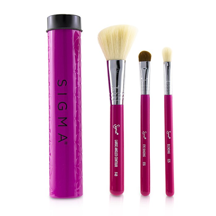 Essential Trio Brush Set - # Pink - 4pcs