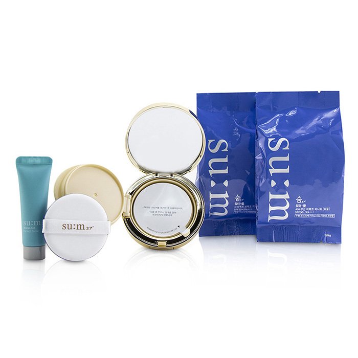 Water Full Cc Cushion Perfect Finish Spf50 Holiday Edition - # 01 : (1x Cushion, 2x Refill, 1x Primer) - 3pcs