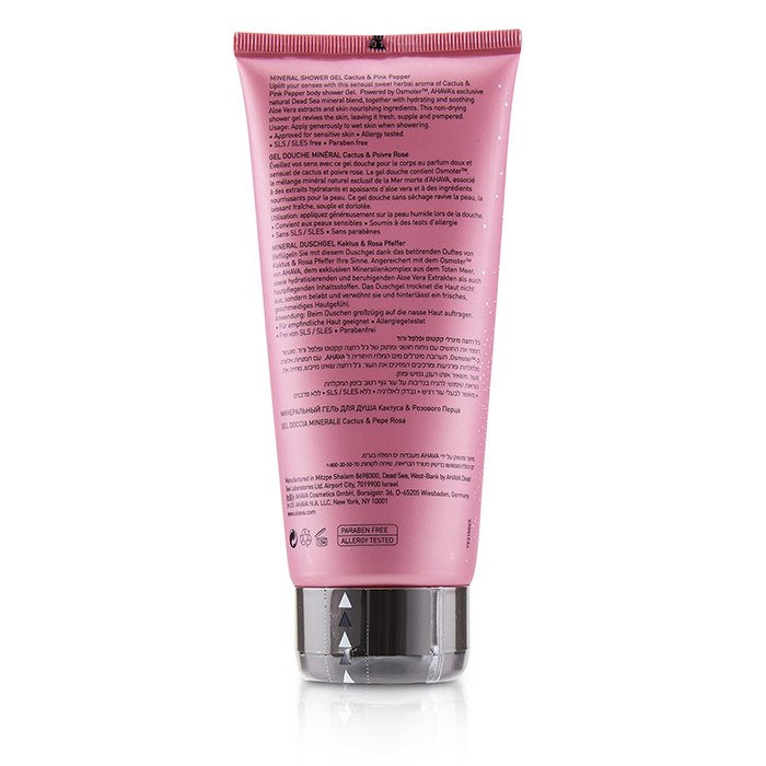 Deadsea Water Mineral Shower Gel - Cactus & Pink Pepper - 200ml/6.8oz