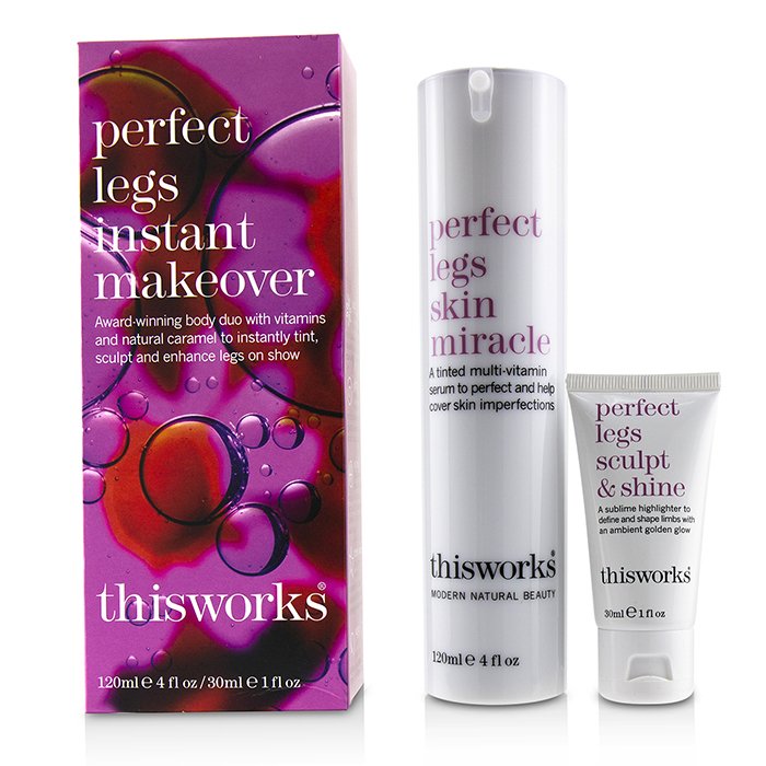 Perfect Legs Instant Makeover Kit: Perfect Legs Skin Miracle Serum 120ml + Perfect Legs Sculpt & Shine 30ml - 2pcs