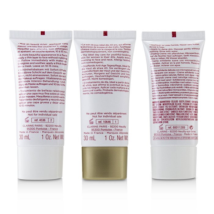 Extra-firming 40+ Anti-ageing Skincare Set:gentle Refiner 30ml +extra-firming Day Cream 30ml+ Beauty Flash Balm 30ml - 3pcs