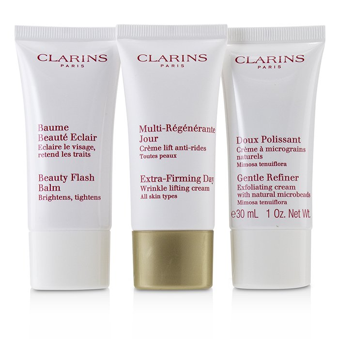 Extra-firming 40+ Anti-ageing Skincare Set:gentle Refiner 30ml +extra-firming Day Cream 30ml+ Beauty Flash Balm 30ml - 3pcs